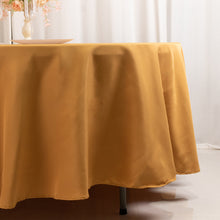 Gold Seamless Premium Polyester Round Tablecloth 220GSM