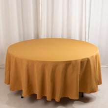 Gold Seamless Premium Polyester Round Tablecloth 220GSM