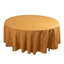 Gold Seamless Premium Polyester Round Tablecloth 220GSM