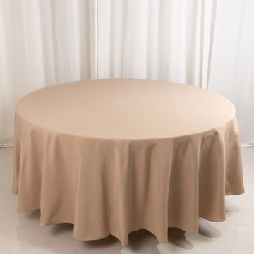 <h3 style="margin-left:0px;"><strong>Nude Premium Polyester Round Tablecloth</strong>