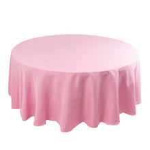 Pink Seamless Premium Polyester Round Tablecloth 220GSM