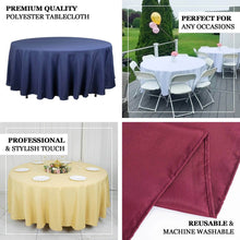 Lavender Lilac Seamless Premium Polyester Round Tablecloth 220GSM