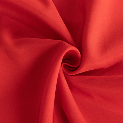 Premium Polyester Round Tablecloth 108" Red - 220GSM Wrinkle-Resistant & Durable Table Cover