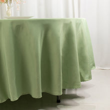 Sage Green Seamless Premium Polyester Round Tablecloth 220GSM