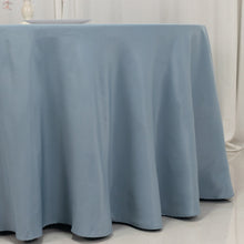 Dusty Blue Seamless Premium Polyester Round Tablecloth 220GSM 120inch for 5 Foot Table