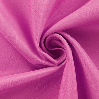 Polyester Round Tablecloth 108" Fuchsia - Durable and Stain-Resistant for Easy Maintenance