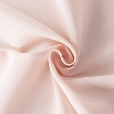 Premium Polyester Round Tablecloth 132" Blush - Seamless 220GSM Table Cover
