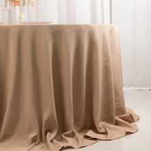 Nude Seamless Premium Polyester Round Tablecloth 220GSM for 6 Foot Table With Floor-Length Drop