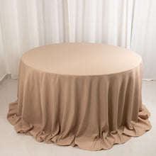 Nude Seamless Premium Polyester Round Tablecloth 220GSM for 6 Foot Table With Floor-Length Drop