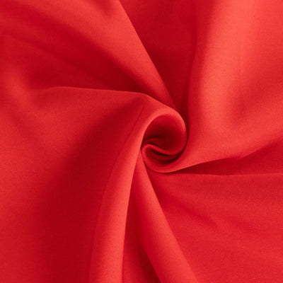 Premium Polyester Round Tablecloth 132" Red - Seamless 220GSM Table Cover
