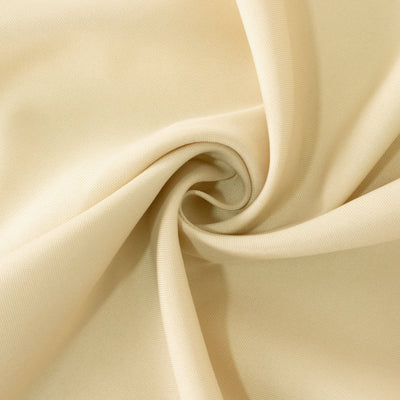 Premium Polyester Square Tablecloth 54"x54" Beige - 220GSM Wrinkle-Resistant Table Cover