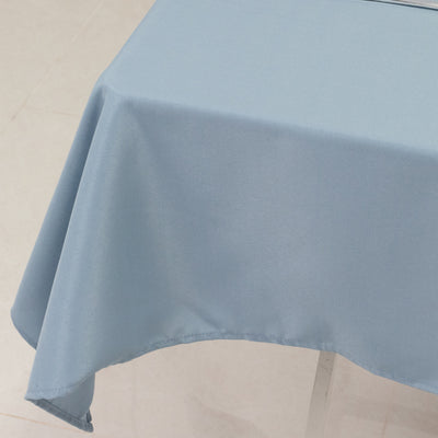 Premium Polyester Square Table Overlay 54"x54" Dusty Blue - 220GSM Wrinkle-Resistant Table Topper