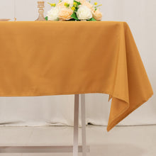 Gold Seamless Premium Polyester Square Tablecloth 220GSM