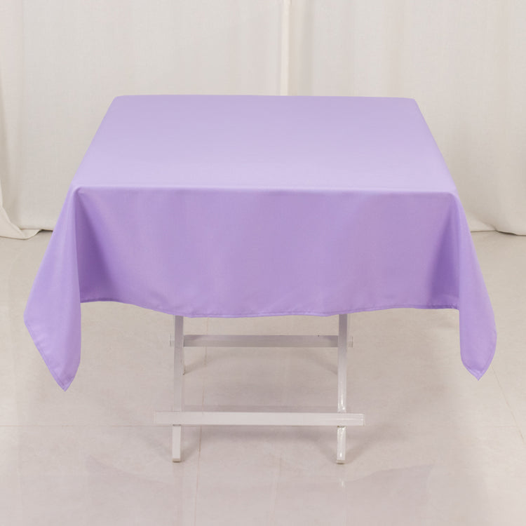 Lavender Lilac Seamless Premium Polyester Square Tablecloth 220GSM