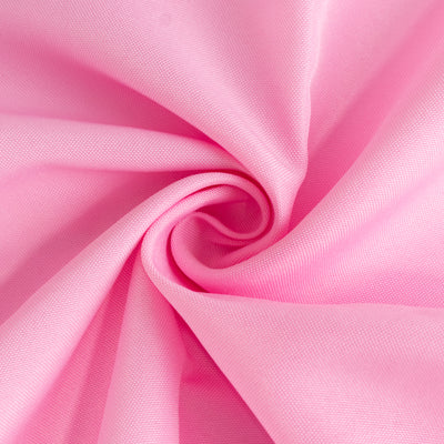 Premium Polyester Square Tablecloth 54"x54" Pink - 220GSM Wrinkle-Resistant Table Cover