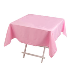 Pink Seamless Premium Polyester Square Tablecloth 220GSM