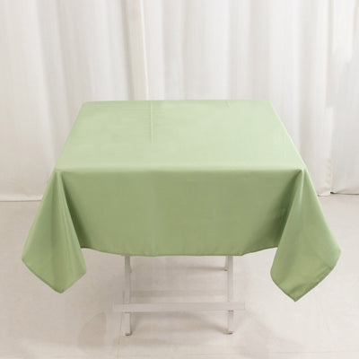 Premium Polyester Square Tablecloth 54"x54" Sage Green - 220GSM Wrinkle-Resistant Table Cover