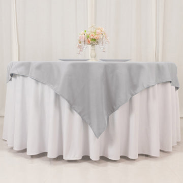 <span style="background-color:transparent;color:#111111;">Silver Seamless Premium Polyester Square Table Overlay</span>