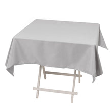 Silver Seamless Premium Polyester Square Tablecloth 220GSM