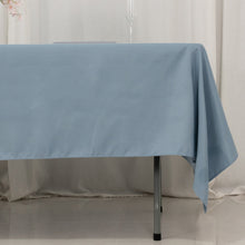 Dusty Blue Seamless Premium Polyester Rectangular Tablecloth 220GSM 60x102inch