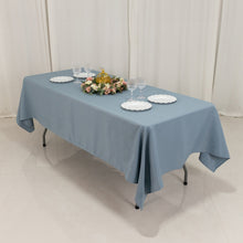 Dusty Blue Seamless Premium Polyester Rectangular Tablecloth 220GSM 60x102inch