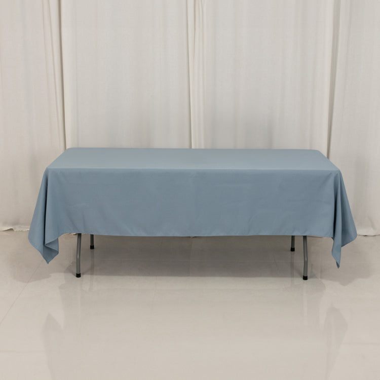 Dusty Blue Seamless Premium Polyester Rectangular Tablecloth 220GSM 60x102inch