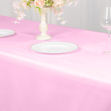 <h3 style="margin-left:0px;"><strong>Seamless Pink Polyester Rectangular Tablecloth</strong>