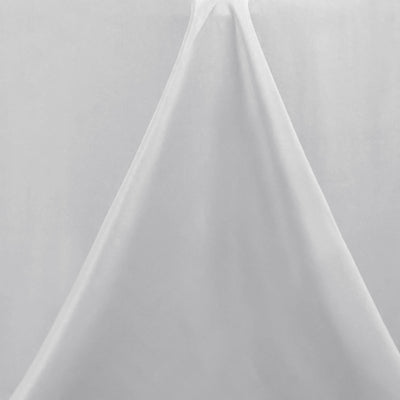 Premium Polyester Rectangle Tablecloth 60"x102" Silver - 220GSM Wrinkle-Resistant Table Cover