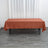 Terracotta (Rust) Seamless Polyester Rectangular Tablecloth - 60x102inch