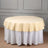 70 Inch Beige Polyester Round Linen Tablecloth