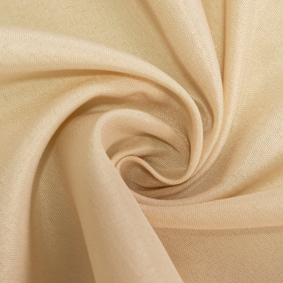Polyester Rectangle Tablecloth 72"x120" Beige with Wrinkle-Resistant Finish - Reusable Table Cover