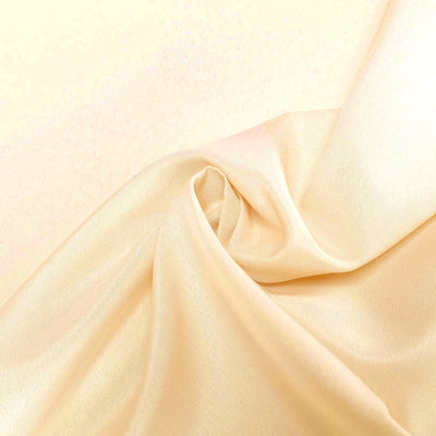 Polyester Rectangle Tablecloth 90"x132" Beige with Seamless Finish