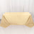 Beige Colored Polyester Rectangular Tablecloth 90 Inch x 132 Inch 