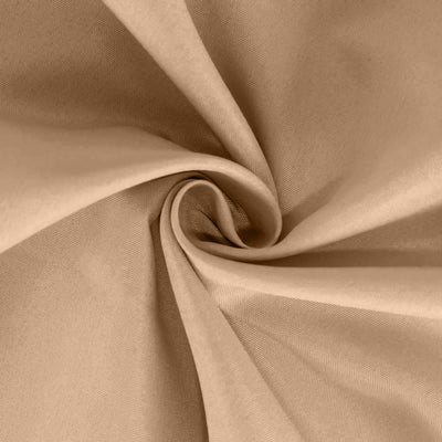 Polyester Rectangle Tablecloth 90"x132" Nude with Seamless Finish