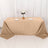 90x132 Inch Nude Polyester Rectangular Tablecloth