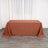 Terracotta (Rust) Seamless Polyester Rectangular Tablecloth - 90x132inch