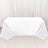 Rectangular 90 Inch x 132 Inch Seamless Tablecloth In White 190 GSM Premium Polyester