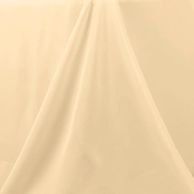 Premium Polyester Rectangle Tablecloth 90"x156" Beige - Seamless 220GSM Wrinkle-Resistant & Durable Finish