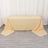 90x156inch Beige Seamless Premium Polyester Rectangular Tablecloth - 220GSM