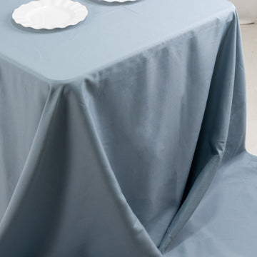 <h3 style="margin-left:0px;"><strong>Durable Dusty Blue Polyester Table Cover</strong>