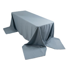 Dusty Blue Seamless Premium Polyester Rectangular Tablecloth 220GSM for 8 Foot Table