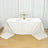Rectangular Tablecloth 90 Inch x 156 Inch In Ivory Polyester