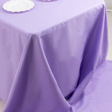 <h3 style="margin-left:0px;"><strong>Durable Lavender Lilac Polyester Table Cover</strong>