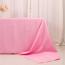 Pink Seamless Premium Polyester Rectangular Tablecloth 220GSM 90x156inch for 8 Foot Table