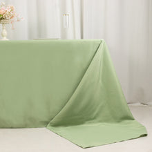 Sage Green Seamless Premium Polyester Rectangular Tablecloth 220GSM 90x156 for 8 Foot Table