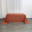 Terracotta (Rust) Seamless Polyester Rectangular Tablecloth - 90x156inch