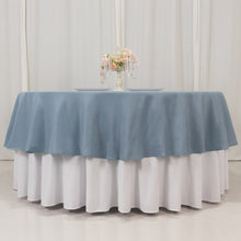 Dusty Blue Seamless Premium Polyester Round Tablecloth 220GSM