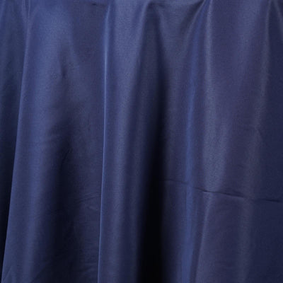Polyester Round Tablecloth 90" Navy Blue - Reusable & Durable Table Cover