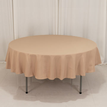 <h3 style="margin-left:0px;"><strong>Premium Nude Seamless Polyester Round Tablecloth</strong>