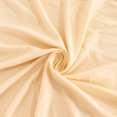 Spandex Cocktail Table Cover 36" Round Beige High Top Tables - Easy to Maintain Stretch Fitted Highboy Tablecloth
